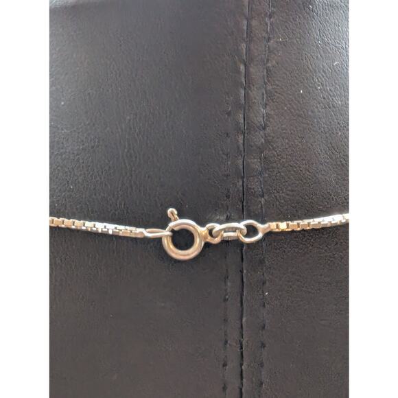 VTG 925 Sterling Box Chain Bead Ball Station 20" Necklace & 9" Bracelet Set - Picture 6 of 8